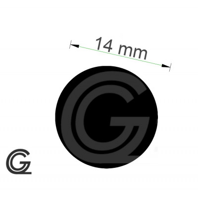 EPDM rubber rondsnoer | Ø 14 mm | Per meter